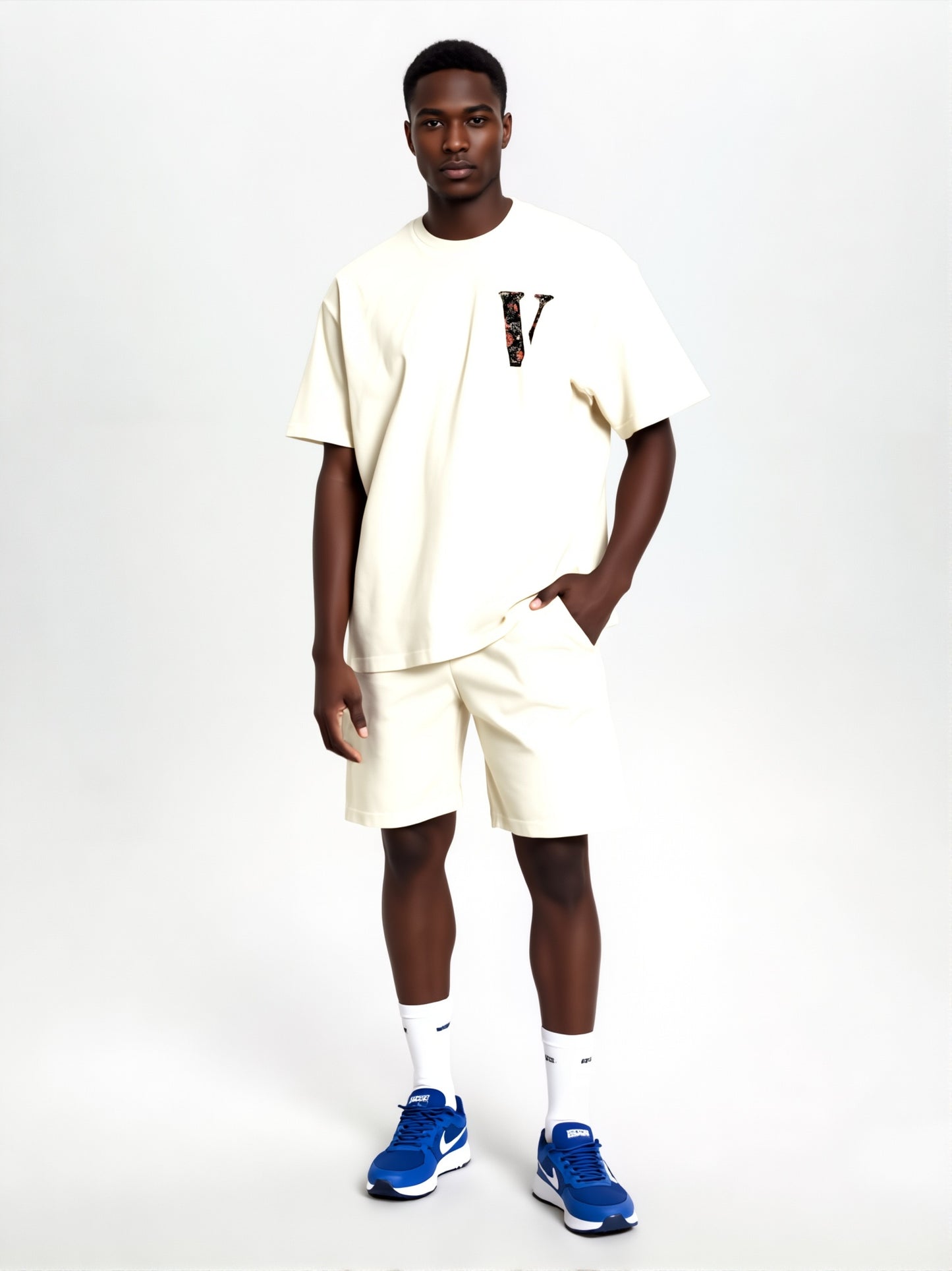 Oversize Fit Crew Neck white Short Sleeve T-Shirt white Mint